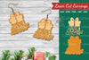 Flowers Gift Box Laser Cut Earrings Design Bundle