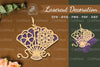 Laser Cut Flowers Hand Fan Decoration Clipart Bundle