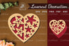 Heart Flowers Laser Cut Decoration Clipart Bundle