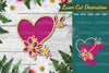 Heart Laser Cut Flower Decoration Clipart Bundle