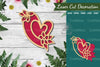 Flowers Heart Laser Cut Decoration Clipart Bundle
