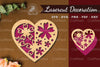 Flowers Heart Laser Cut Decoration Bundle
