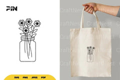 Flowers in Jar SVG Bundle - CraftNest - Digital Crafting and Art