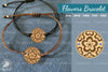 Floral Laser Cut Bracelet SVG Bundle