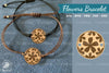 Flowers Laser Cut Bracelet SVG Design Bundle