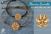 Flowers Laser Cut Bracelet SVG Bundle