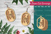 Laser Cut Flower Earrings Design Bundle