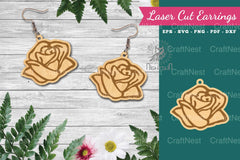 Floral Laser Cut Earrings SVG Bundle - CraftNest - Digital Crafting and Art