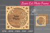 Laser Cut Flowers Photo Frame Clipart Bundle