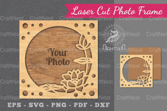 Flowers Laser Cut Photo Frame Clipart Bundle - CraftNest - Digital Crafting and Art