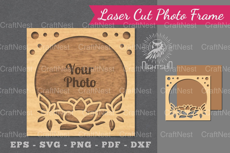 Flowers Laser Cut Photo Frame Clipart Bundle - CraftNest - Digital Crafting and Art
