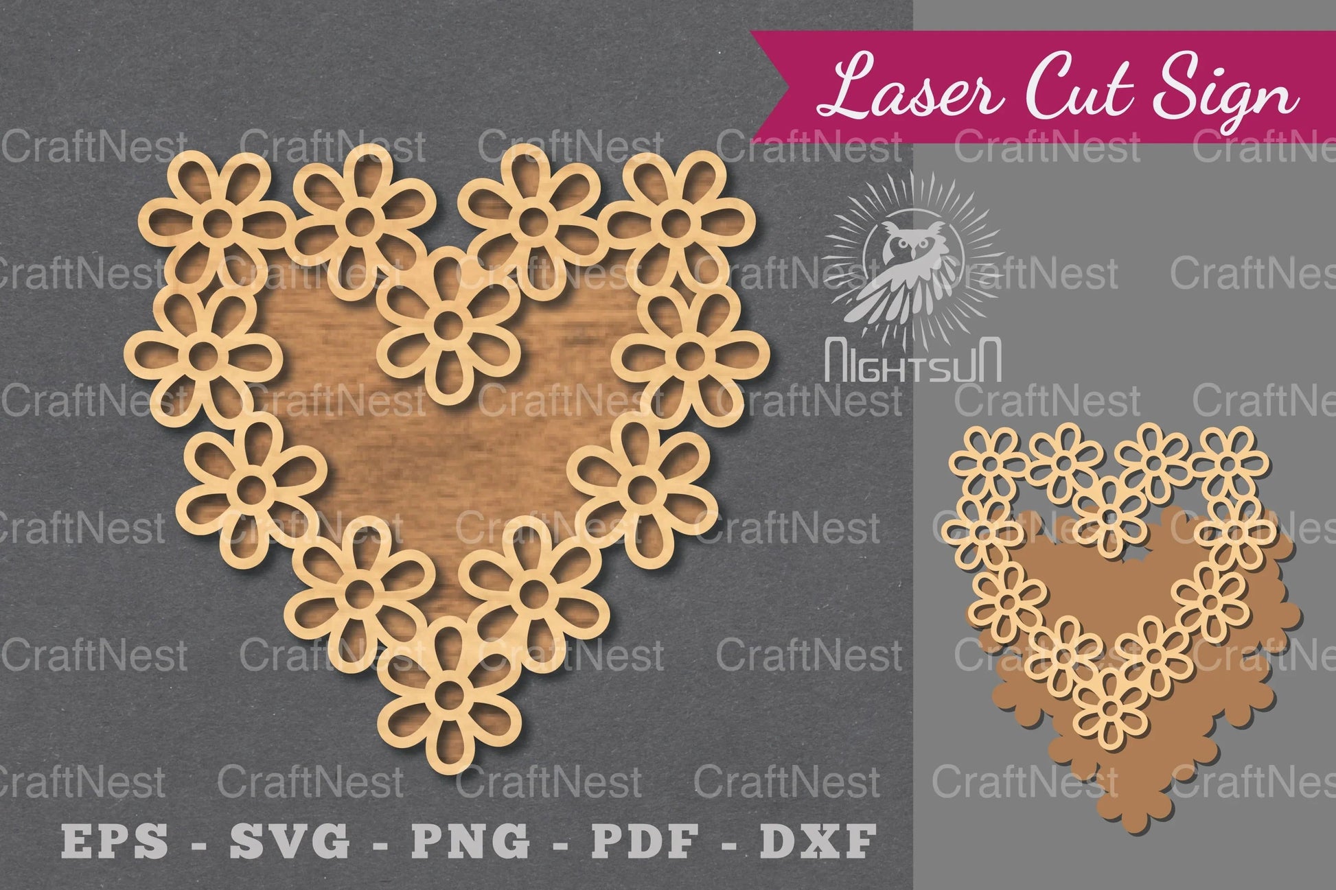 Flowers Laser Cut Sign Clipart Bundle - CraftNest - Digital Crafting and Art