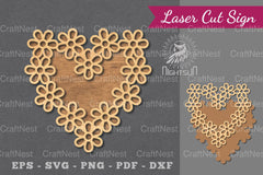 Flowers Laser Cut Sign Clipart Bundle - CraftNest - Digital Crafting and Art