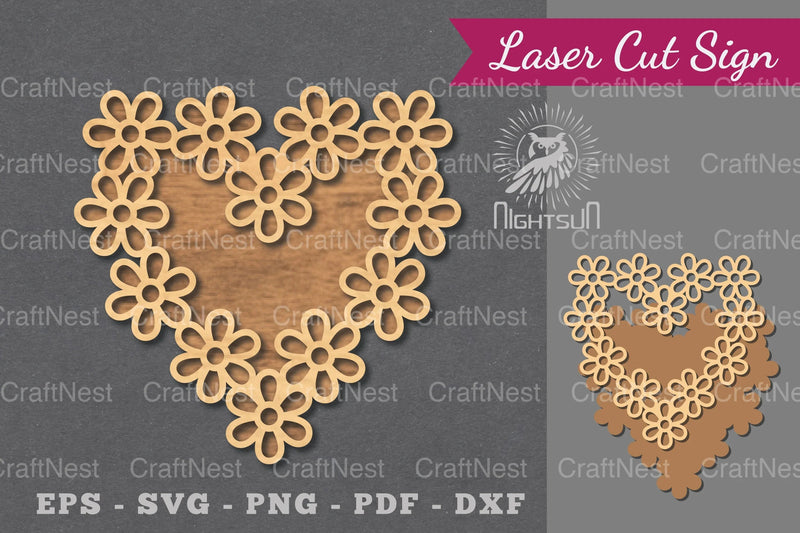 Flowers Laser Cut Sign Clipart Bundle - CraftNest - Digital Crafting and Art