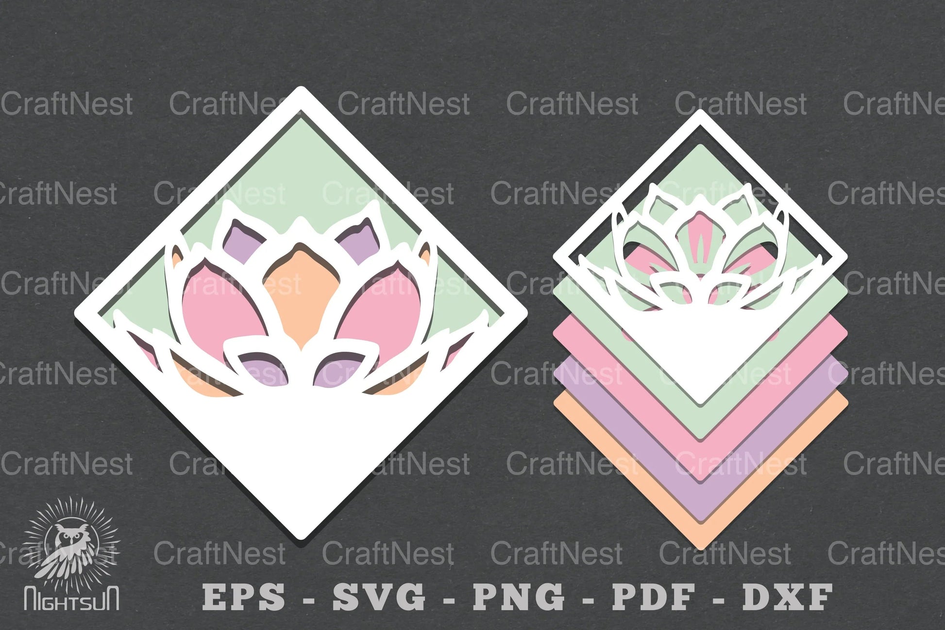 Flowers Layered Papercut SVG Bundle - CraftNest - Digital Crafting and Art