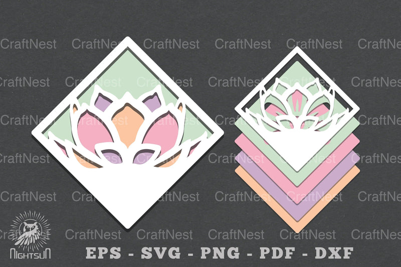 Flowers Layered Papercut SVG Bundle - CraftNest - Digital Crafting and Art