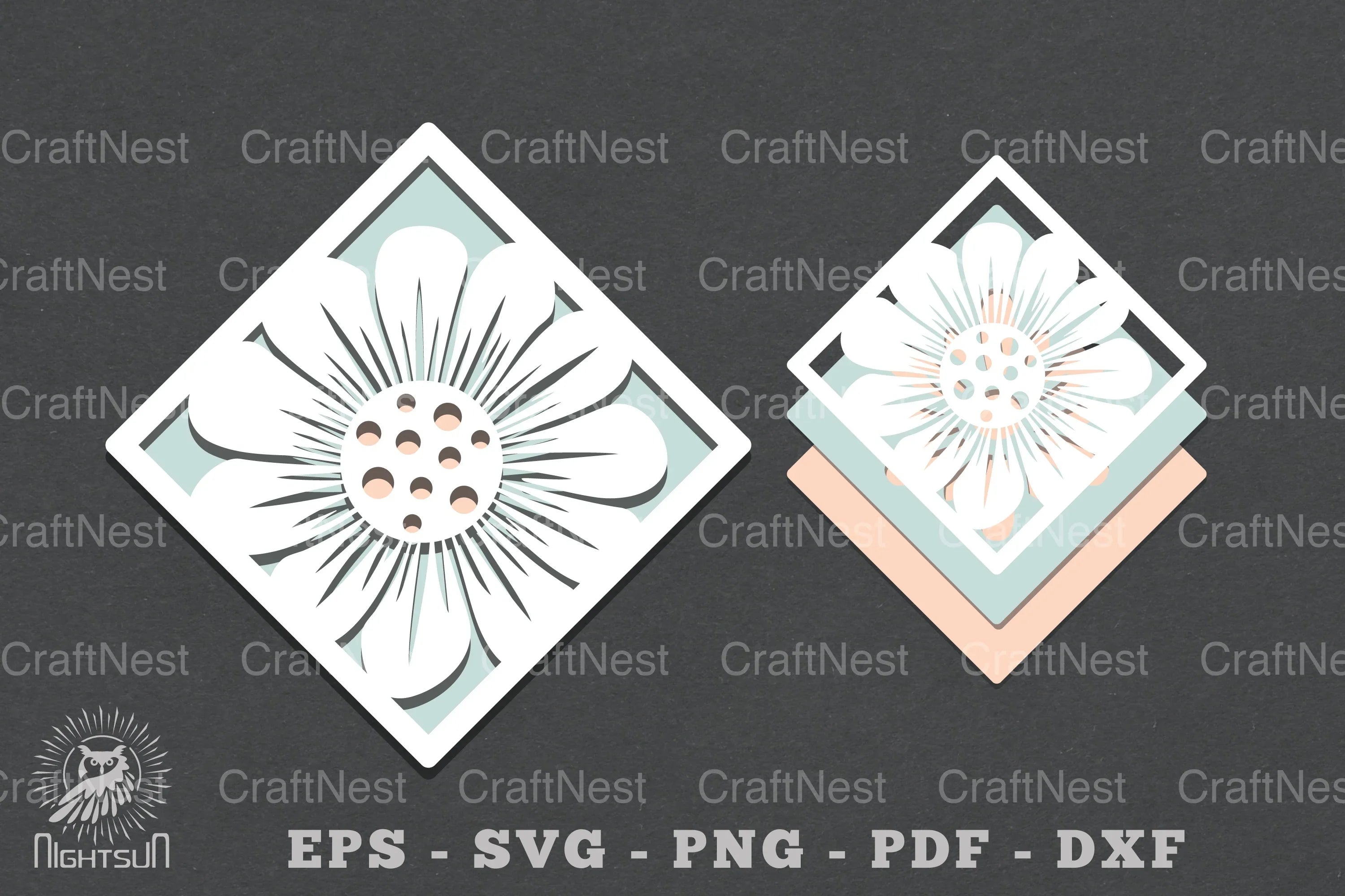 Flowers Layered Papercut SVG Bundle - CraftNest - Digital Crafting and Art