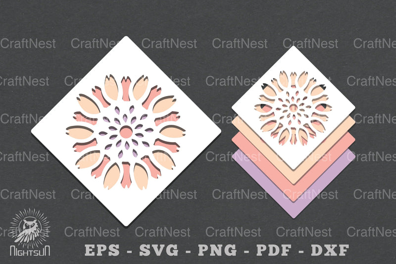 Layered Papercut Flowers SVG Bundle - CraftNest - Digital Crafting and Art