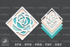 Flowers Layered Papercut SVG Bundle