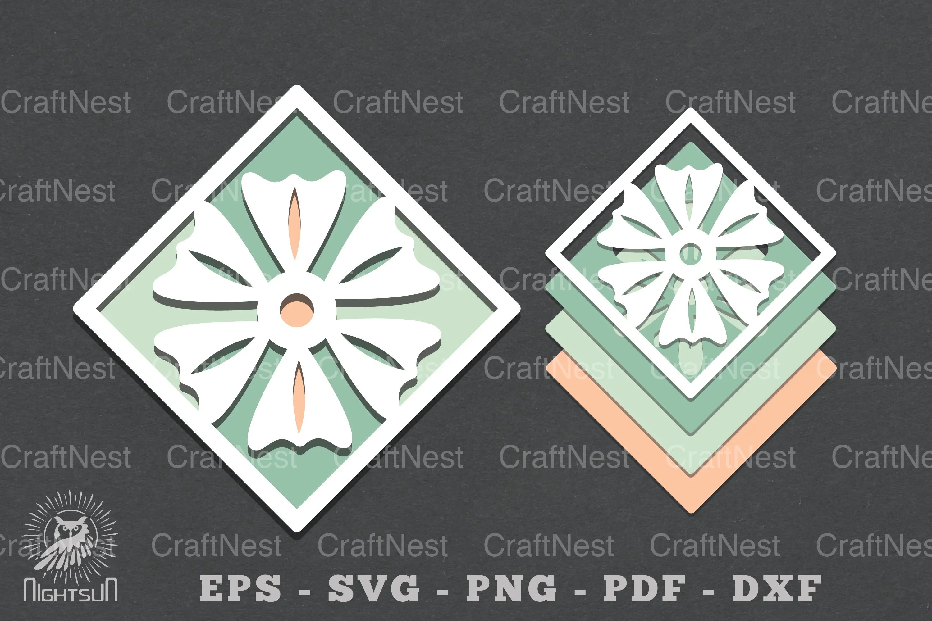 Flowers Layered Papercut SVG Bundle - CraftNest - Digital Crafting and Art