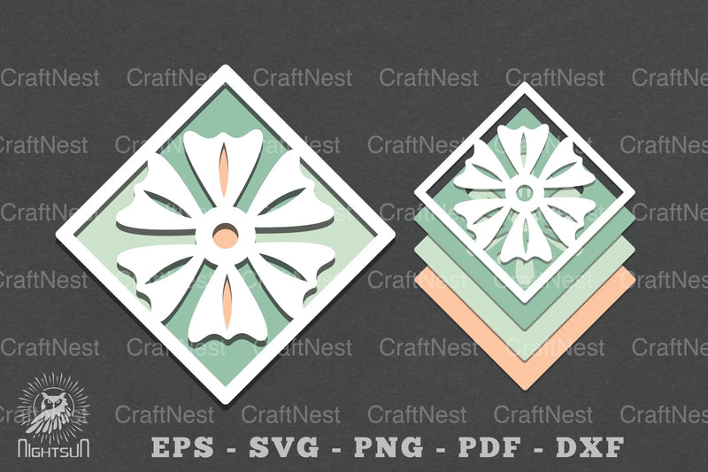 Flowers Layered Papercut SVG Bundle - CraftNest - Digital Crafting and Art