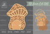 Mushroom House Flowers Lasercut Decoration Clipart Bundle