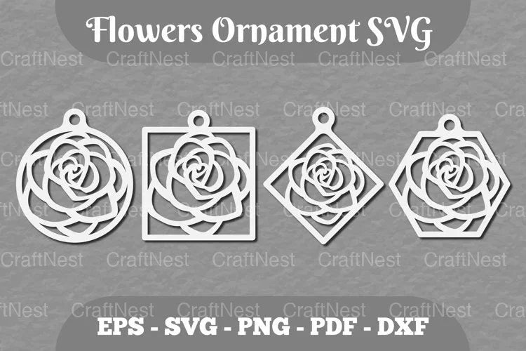 Floral Ornament SVG Bundle - CraftNest - Digital Crafting and Art