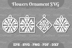 Flowers Ornament SVG Bundle - CraftNest - Digital Crafting and Art