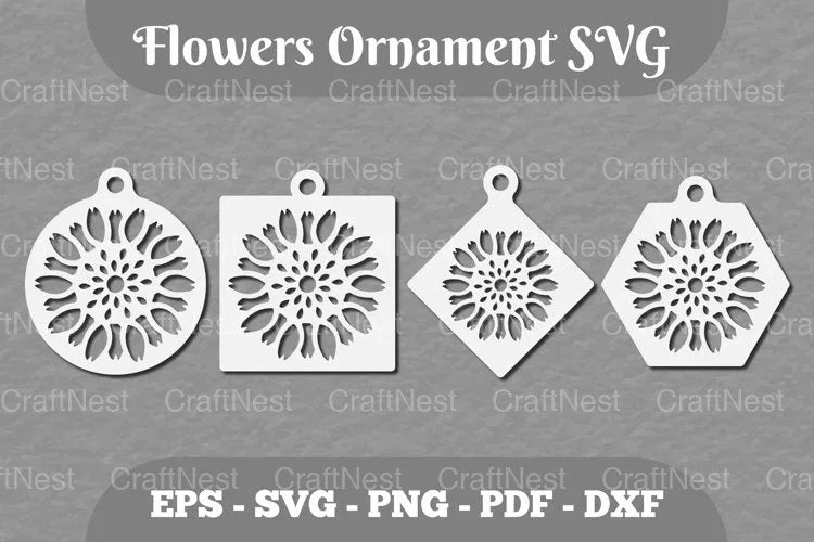 Floral Ornament SVG Bundle - CraftNest - Digital Crafting and Art