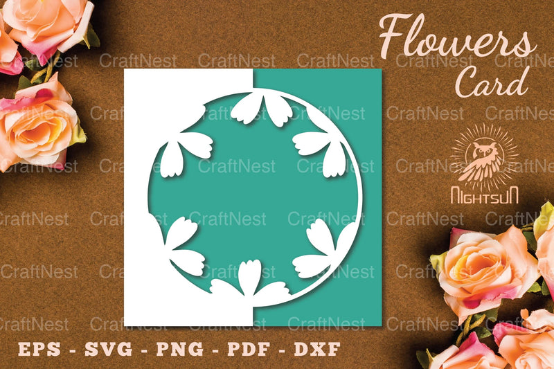 Flowers Papercut Card SVG Bundle - CraftNest - Digital Crafting and Art