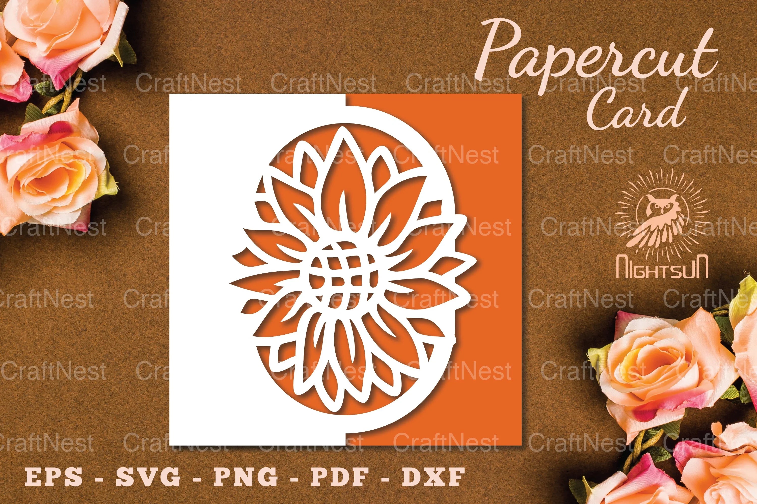 Flowers Papercut Card SVG Bundle - CraftNest - Digital Crafting and Art