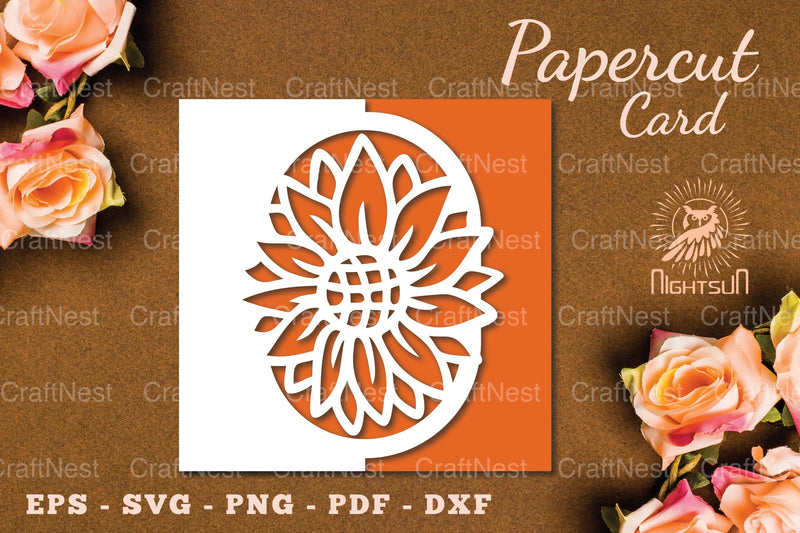 Flowers Papercut Card SVG Bundle - CraftNest - Digital Crafting and Art