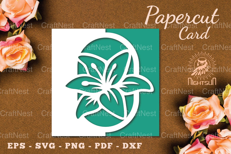 Papercut Flowers Card SVG Bundle - CraftNest - Digital Crafting and Art