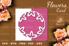 Flowers Papercut Card SVG Bundle - CraftNest - Digital Crafting and Art
