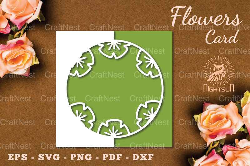 Papercut Flowers Card SVG Bundle - CraftNest - Digital Crafting and Art