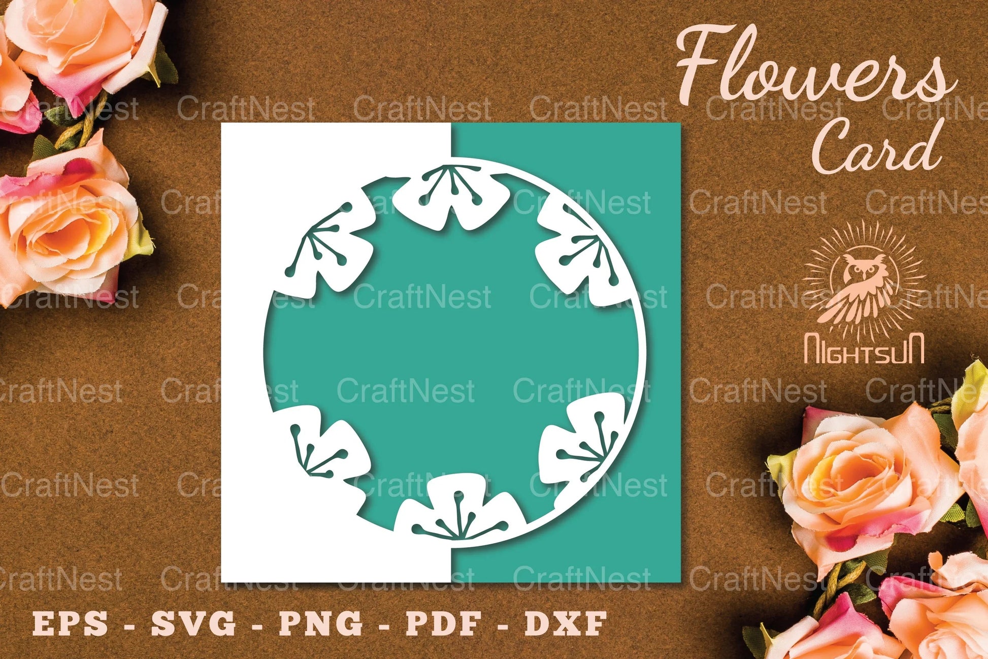Flowers Papercut Card SVG Bundle - CraftNest - Digital Crafting and Art