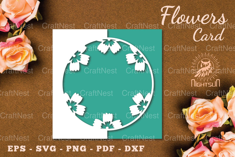 Flowers Papercut Card SVG Bundle - CraftNest - Digital Crafting and Art