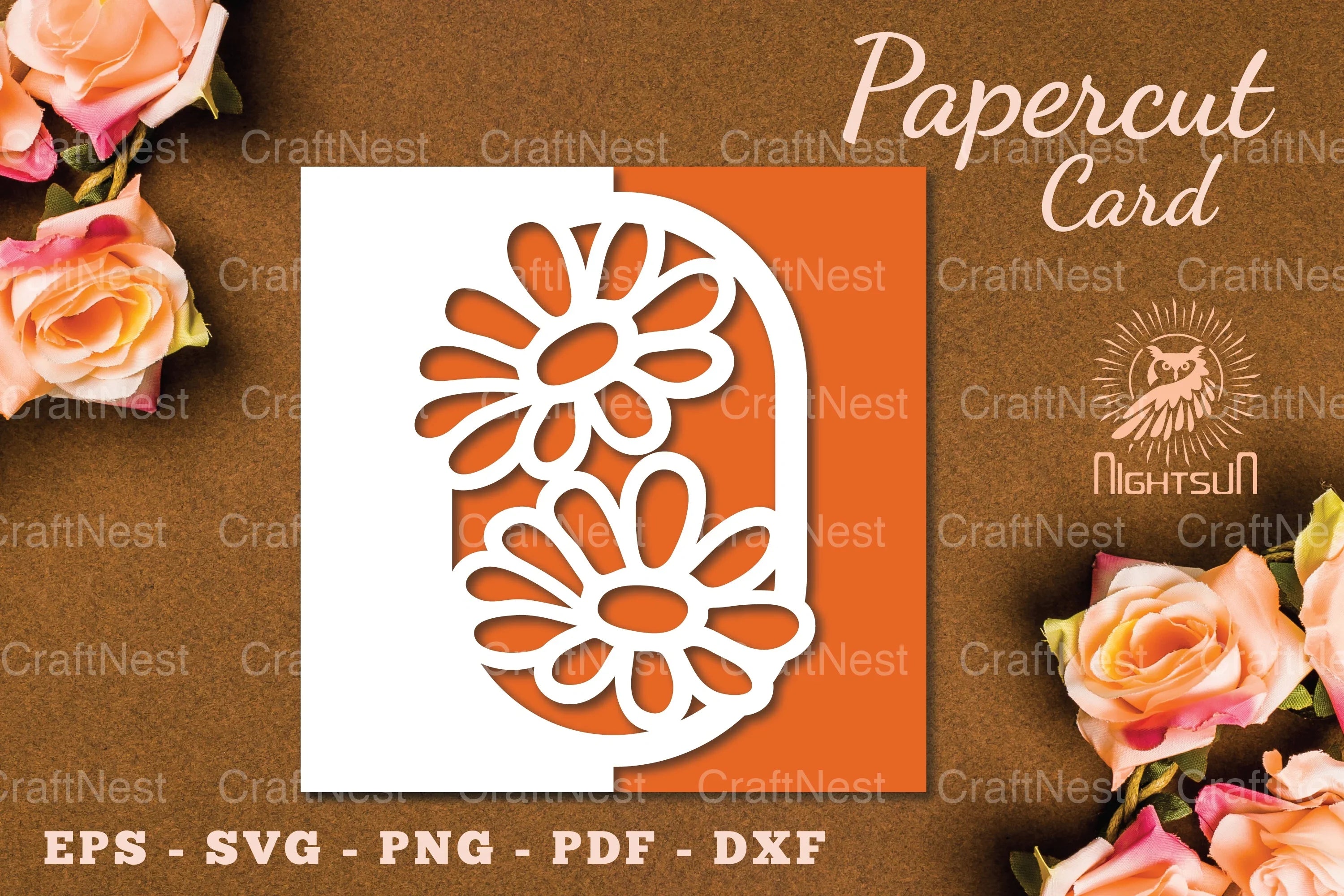 Papercut Card SVG Flowers Clipart Bundle - CraftNest - Digital Crafting and Art