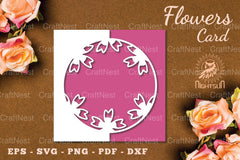 Flowers Papercut Card SVG Bundle - CraftNest - Digital Crafting and Art