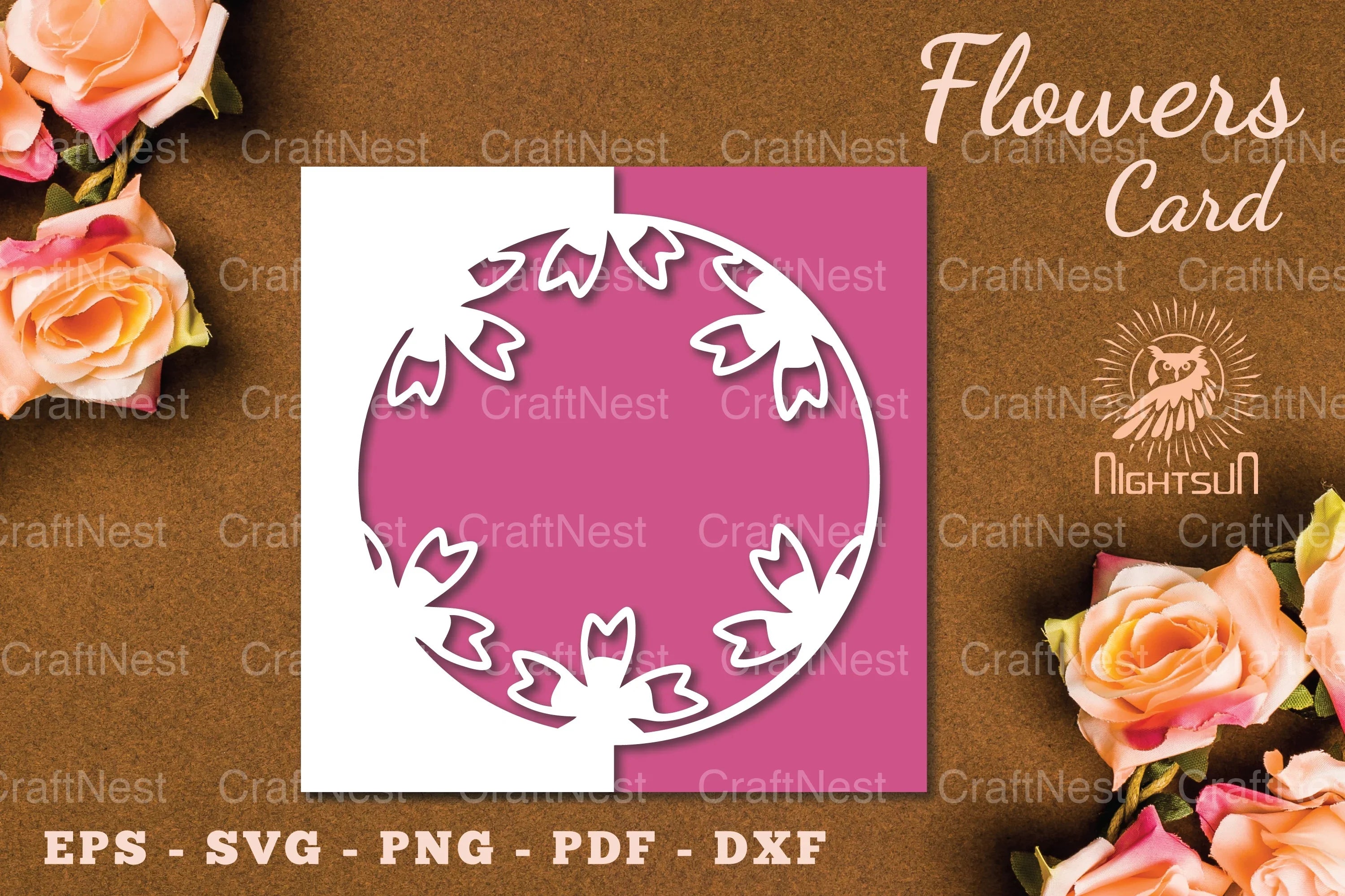 Flowers Papercut Card SVG Bundle - CraftNest - Digital Crafting and Art