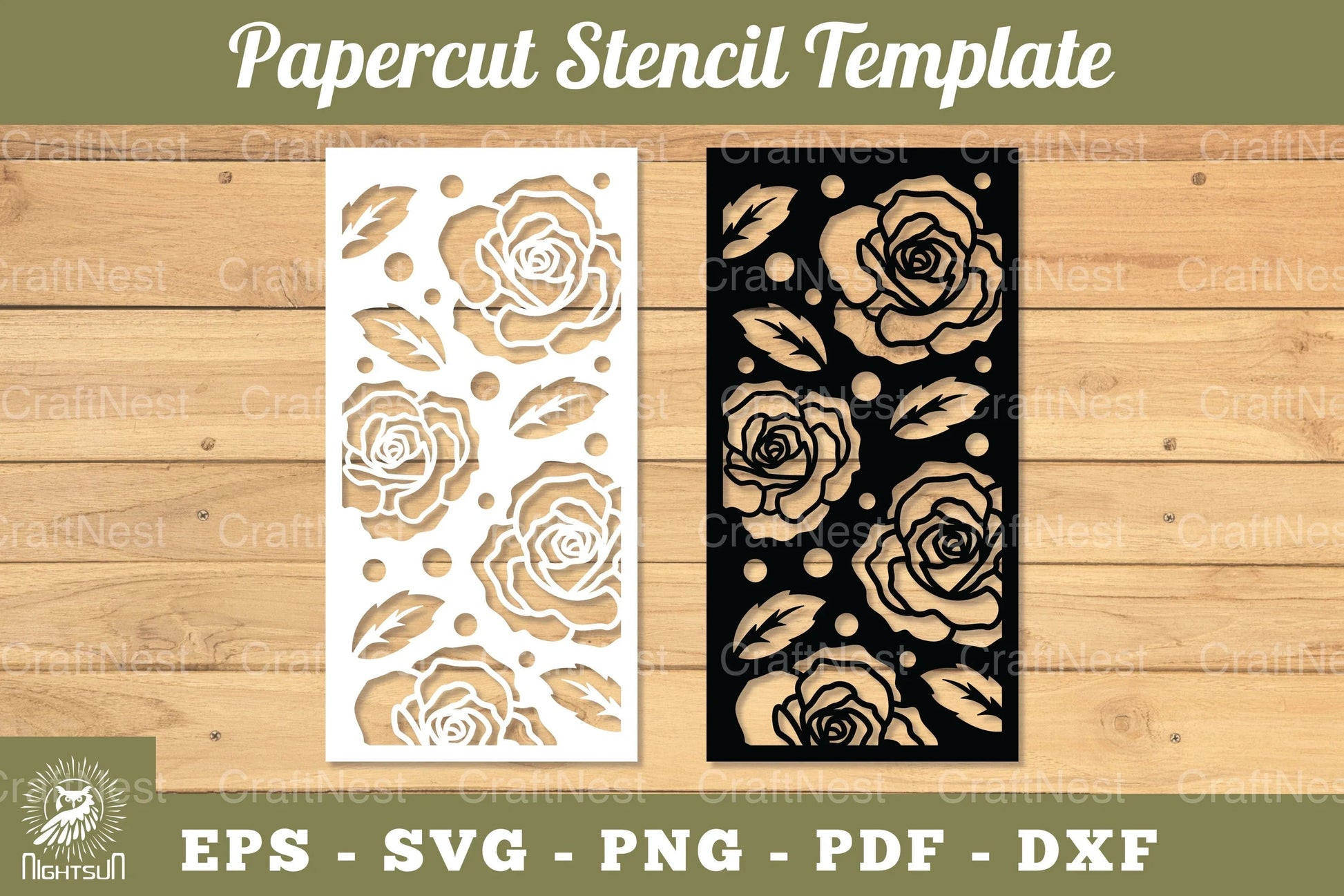 Flowers Papercut Stencil Clipart Bundle - CraftNest - Digital Crafting and Art