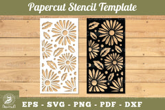 Flowers Papercut Stencil Clipart Bundle - CraftNest - Digital Crafting and Art