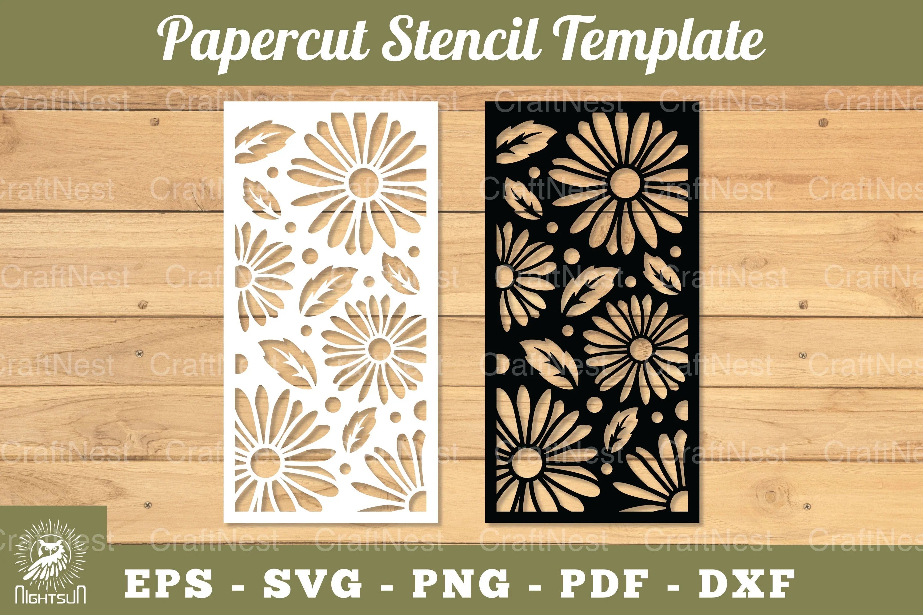 Flowers Papercut Stencil Clipart Bundle - CraftNest - Digital Crafting and Art