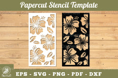 Flowers Papercut Stencil Clipart Bundle - CraftNest - Digital Crafting and Art