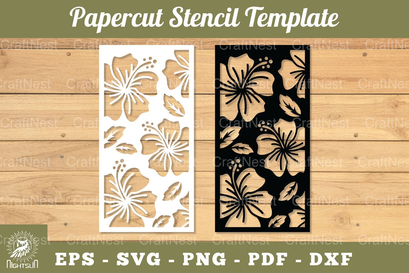 Flowers Papercut Stencil Clipart Bundle - CraftNest - Digital Crafting and Art