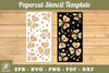 Flowers Papercut Stencil Clipart Bundle