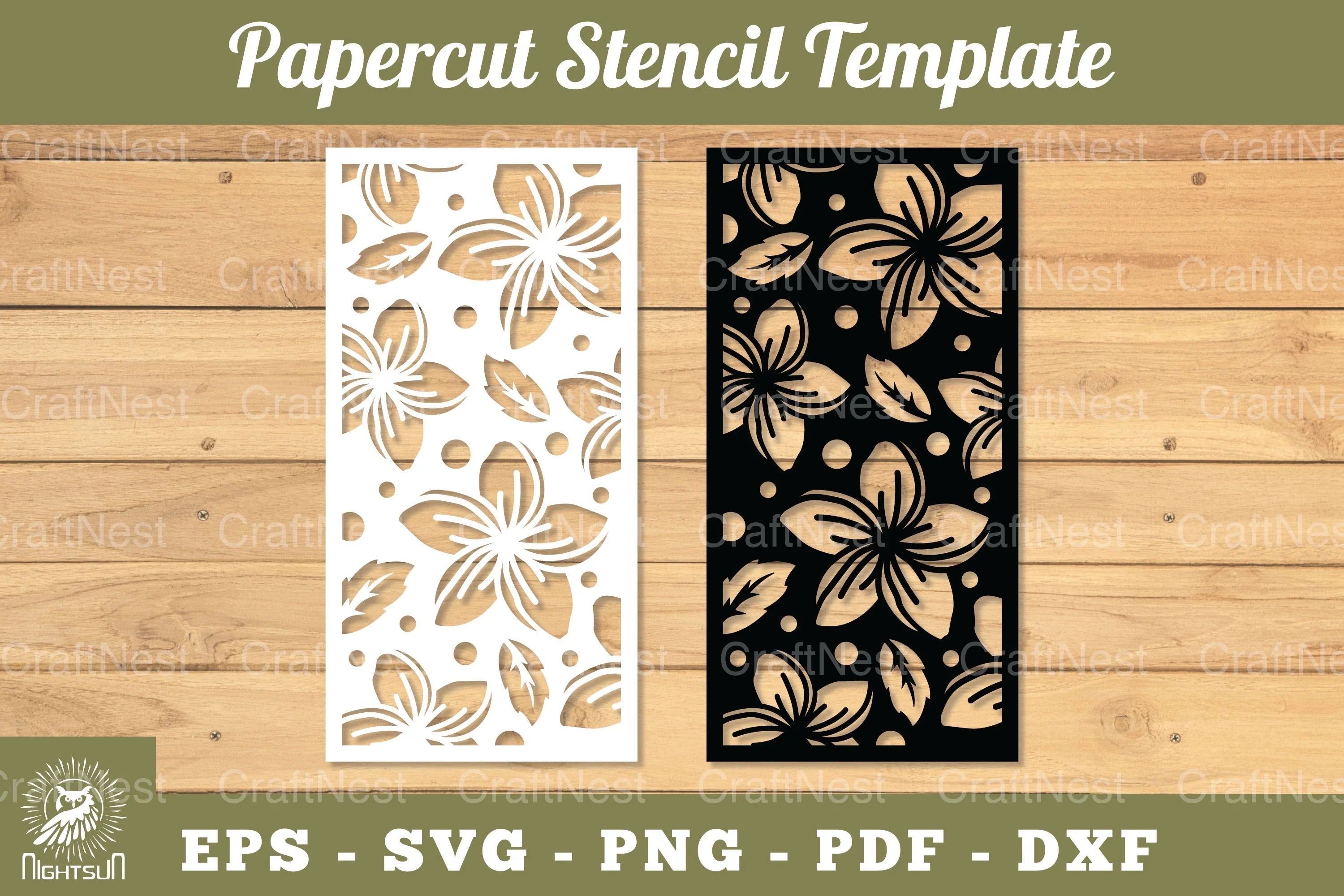 Flowers Papercut Stencil Clipart Bundle - CraftNest - Digital Crafting and Art