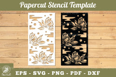 Flowers Papercut Stencil Clipart Bundle - CraftNest - Digital Crafting and Art