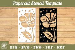 Flowers Papercut Stencil Clipart Bundle - CraftNest - Digital Crafting and Art