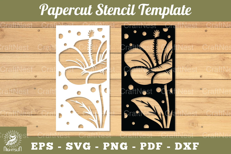 Flowers Papercut Stencil Clipart Bundle - CraftNest - Digital Crafting and Art